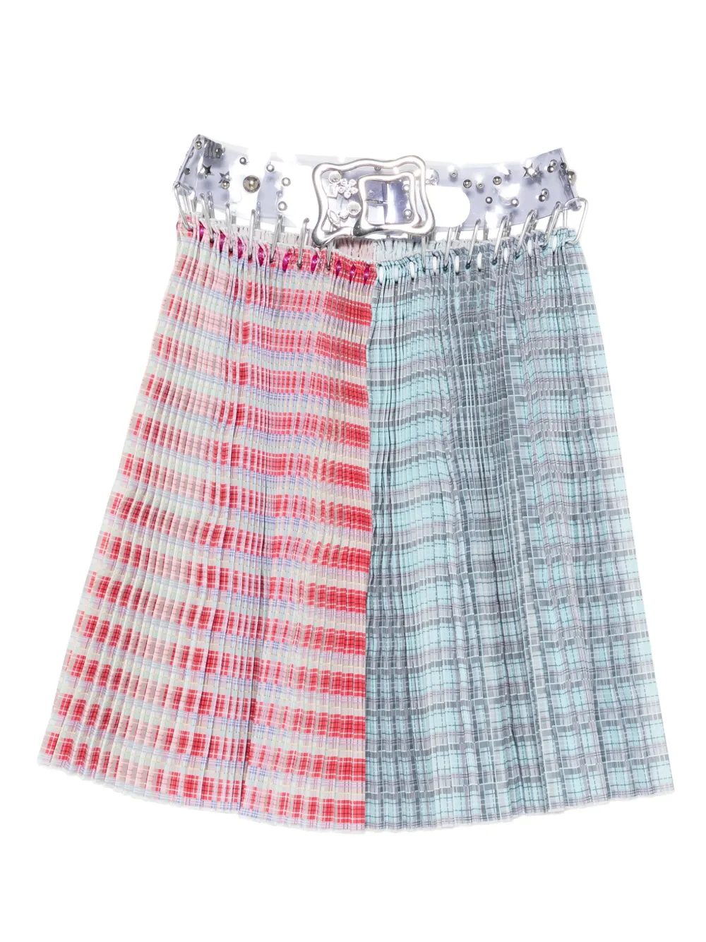 Chopova Lowena pleated carabiner skirt | Red | Image 1