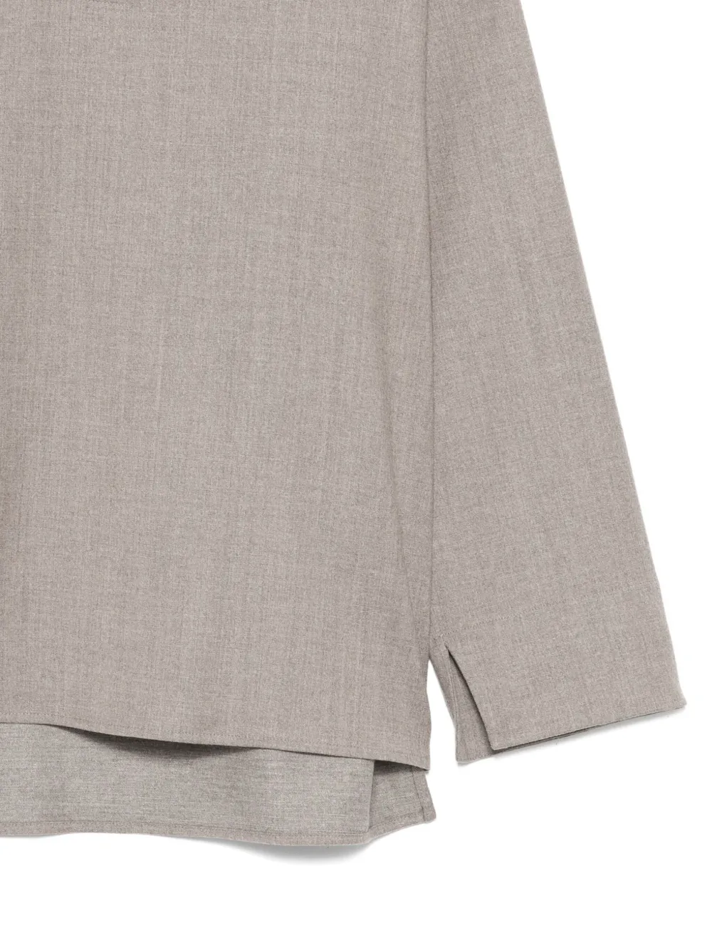 Antonelli Custoza V-neck Blouse In Gray