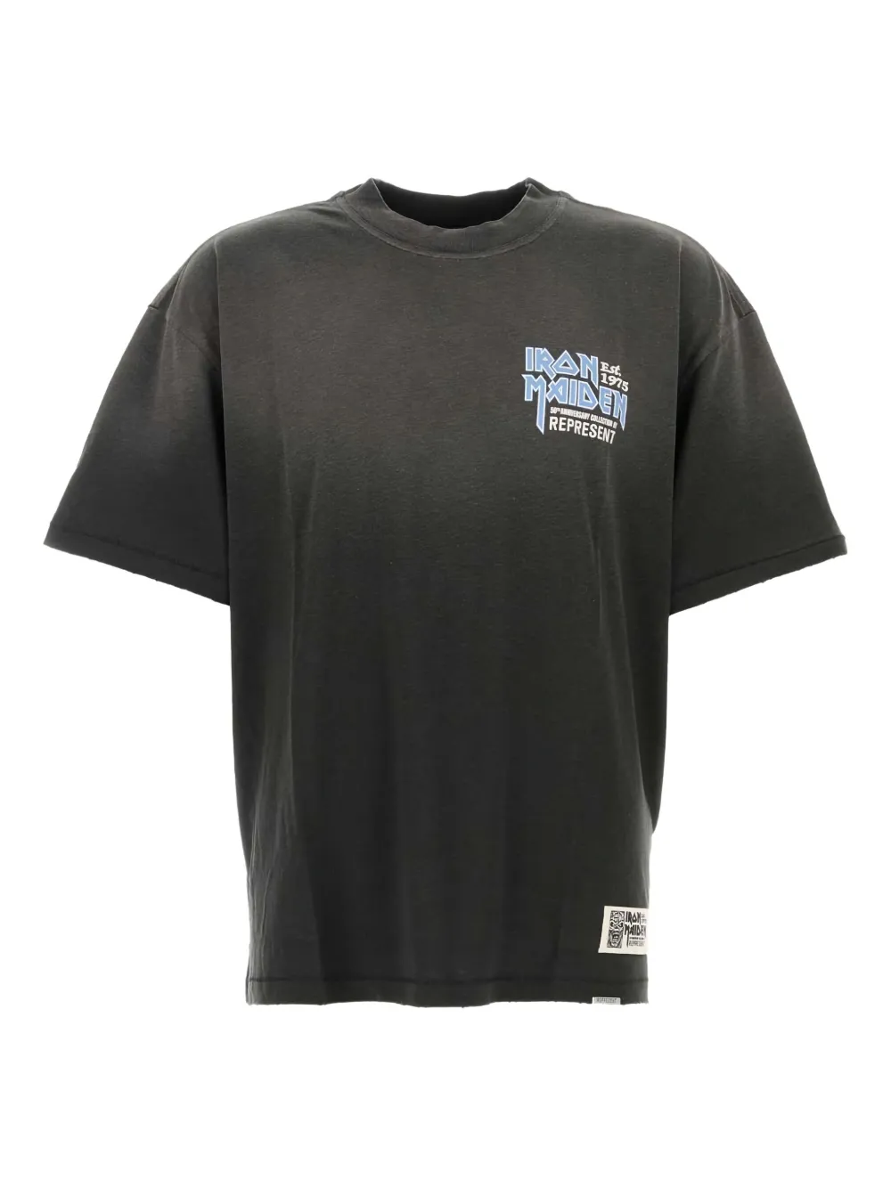 Represent Iron Maiden T-shirt met logoprint Zwart