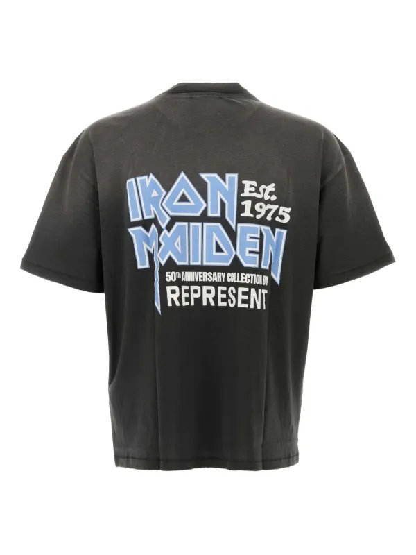Represent Iron Maiden logo-print t-shirt | Black | FARFETCH