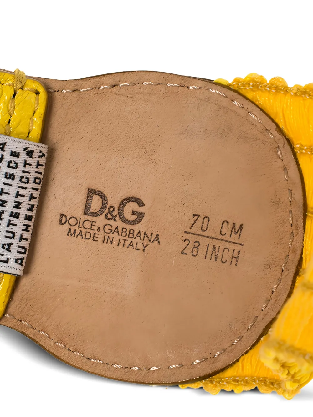 Dolce & Gabbana Pre-Owned Cintura intrecciata in paglia | Pre-owned | Image 4