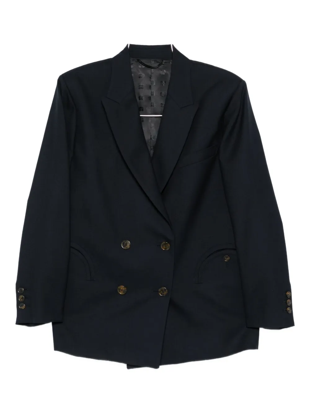 Blazé Milano Double-breasted Blazer In Black