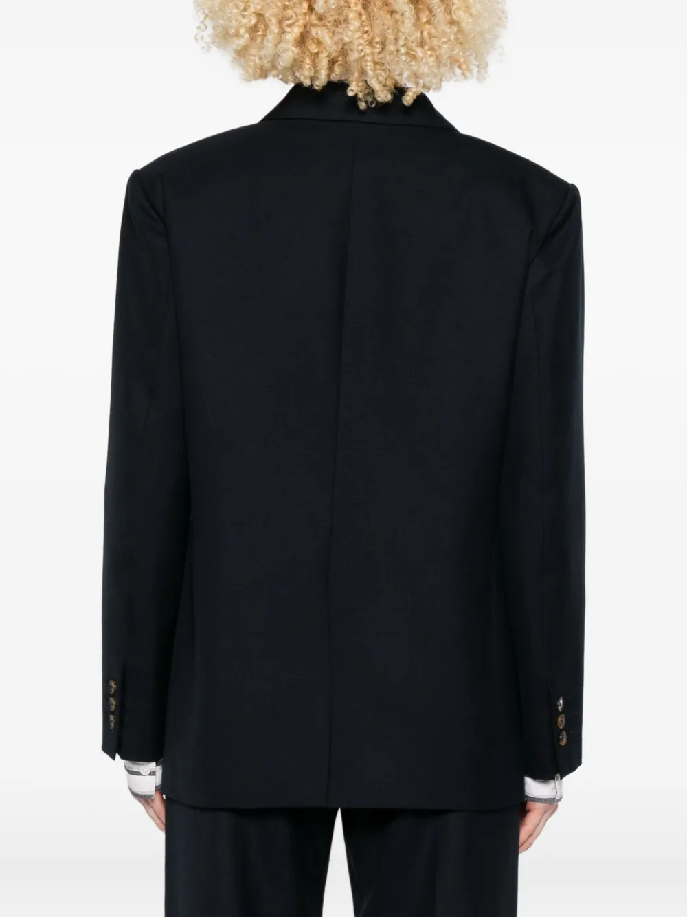 Blazé Milano Double-breasted Blazer In Black