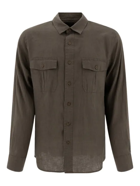 Vince double-pocket linen shirt