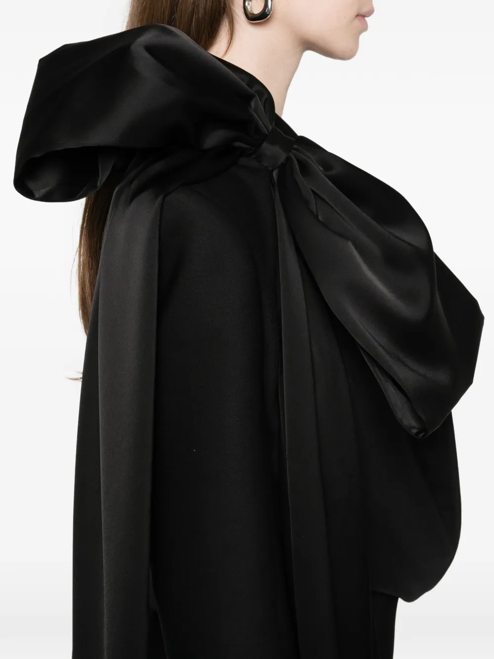 David Koma Mini-jurk met strikdetail Zwart