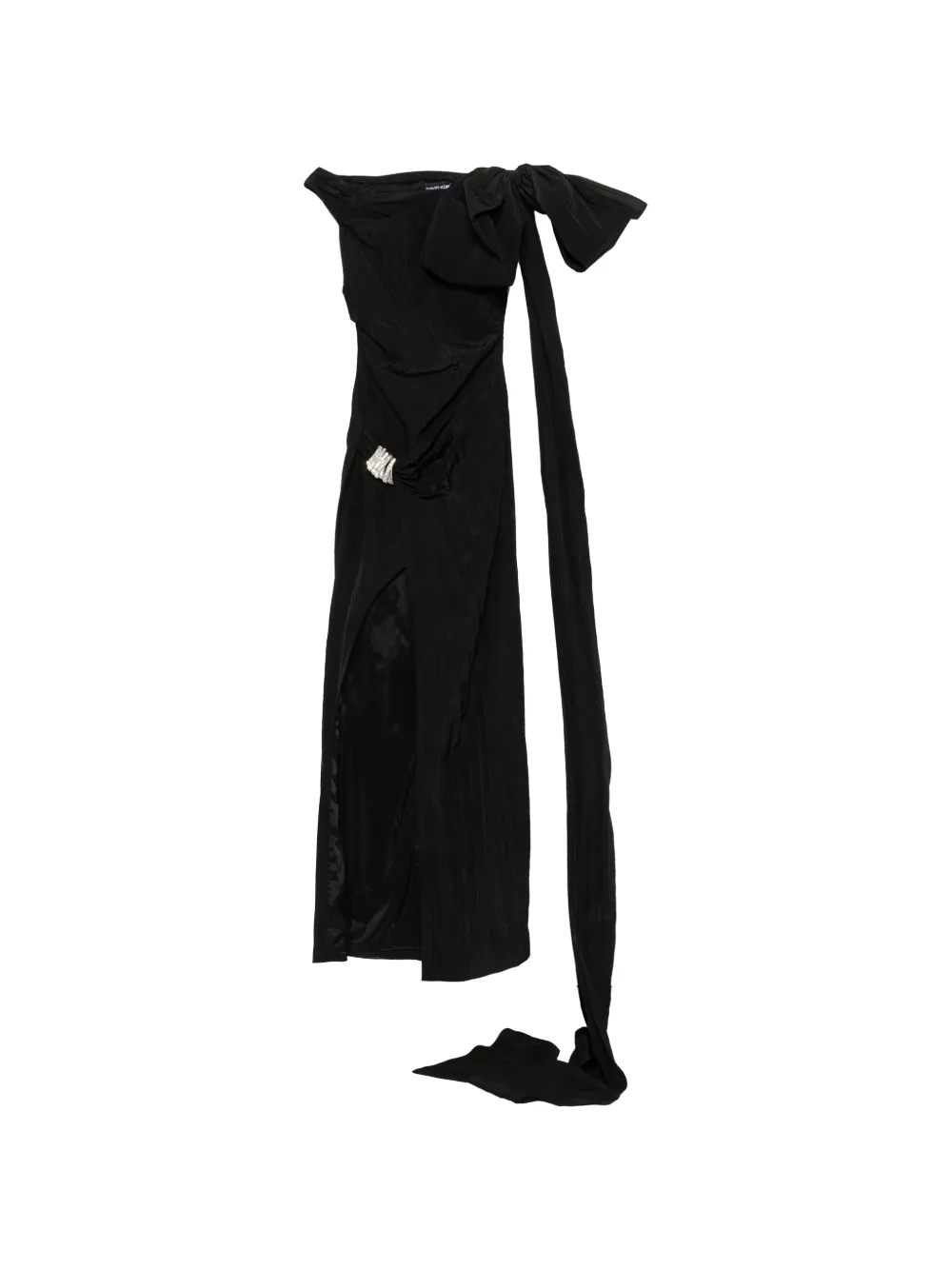 David Koma bow-detail maxi dress - Nero