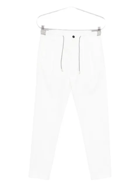 Eleventy pleated drawstring-waist trousers