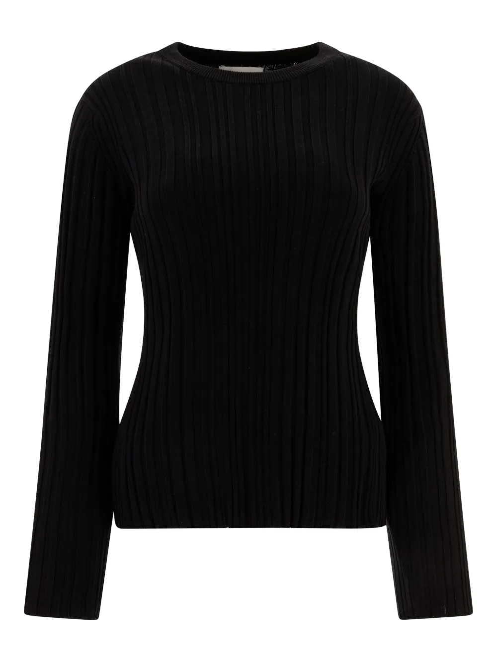 Loulou ribbed long-sleeve T-shirt Zwart