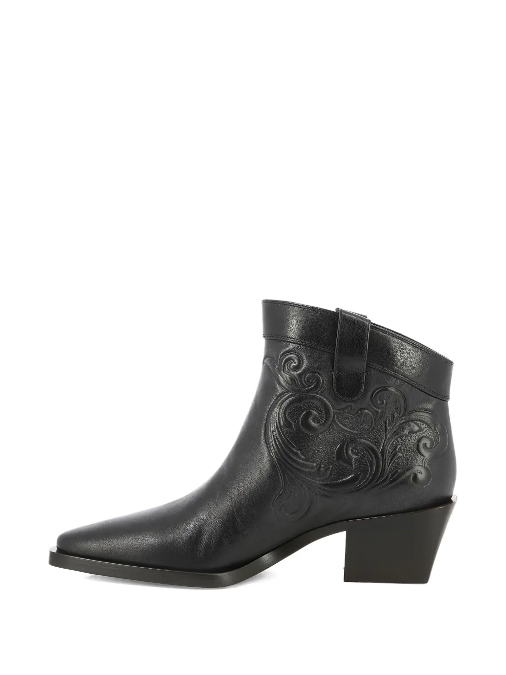 Maison Skorpios 60mm Alexandra Cordoba leather cowboy boots Zwart