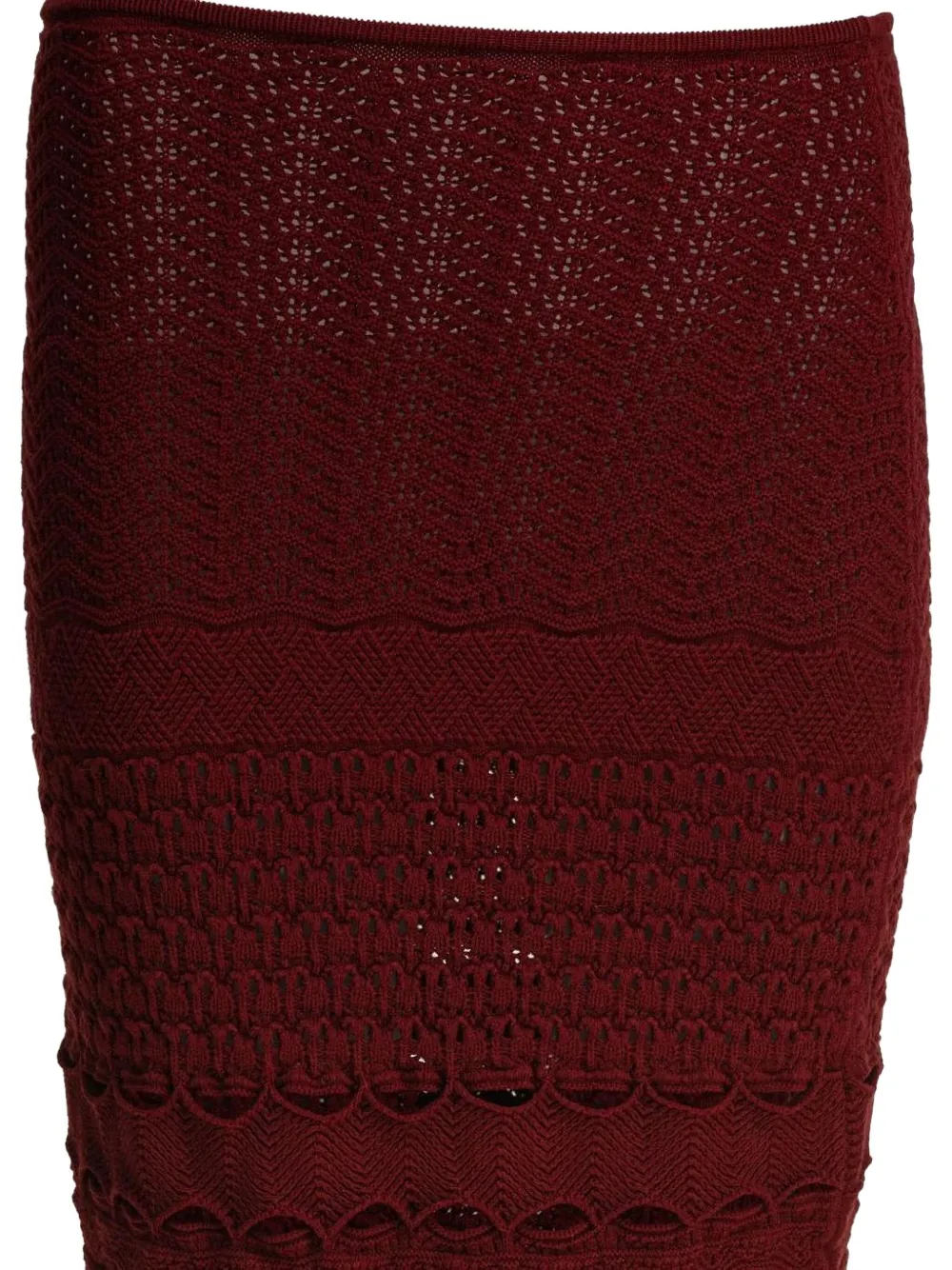 Elie Saab Gehaakte rok Rood