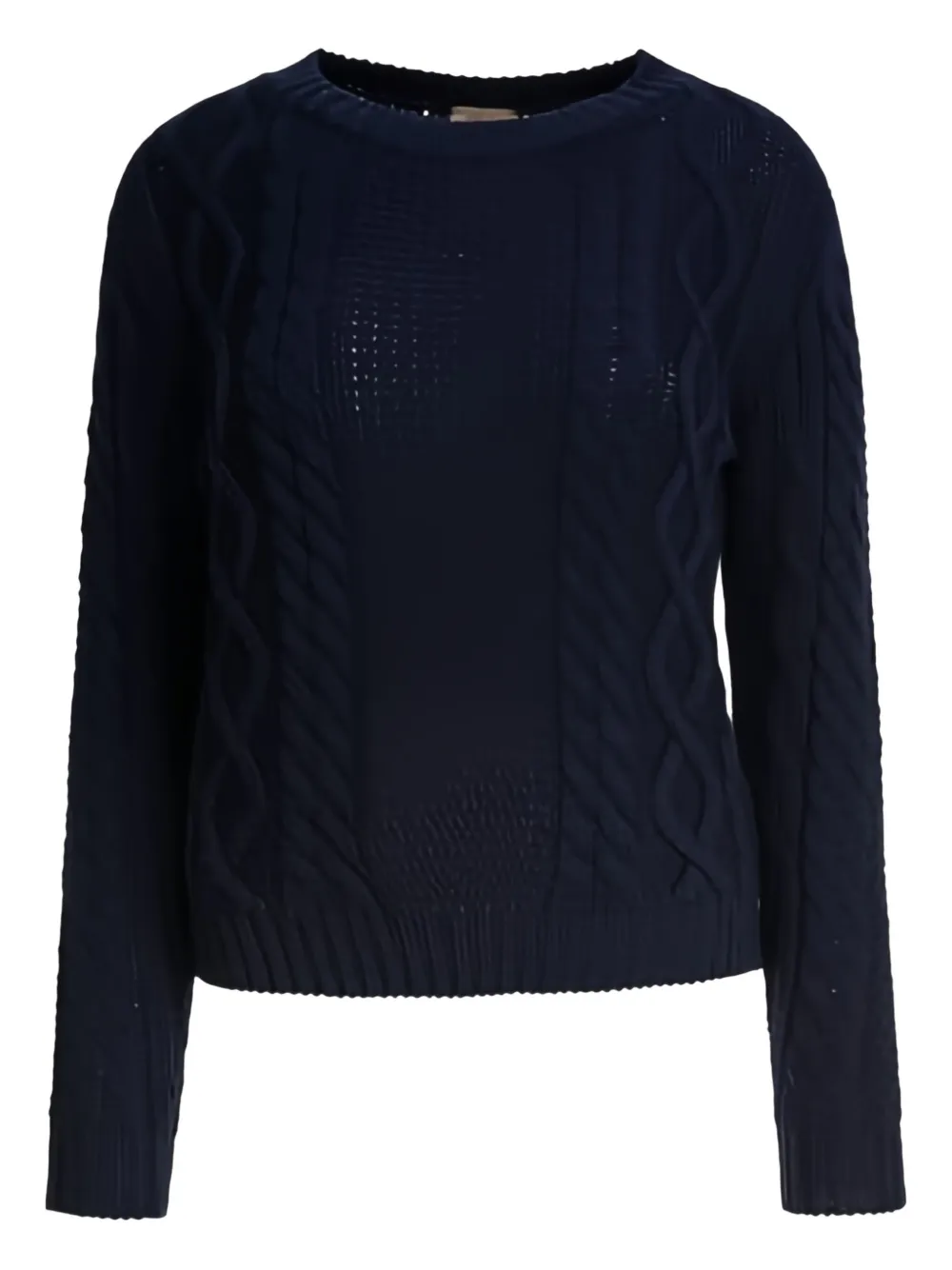 RAKKI cable-knit merino-wool sweater | Blue | Image 1
