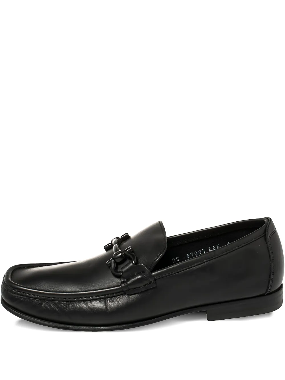 Ferragamo Pre-Owned Gancini-detail loafers | Black | Image 1
