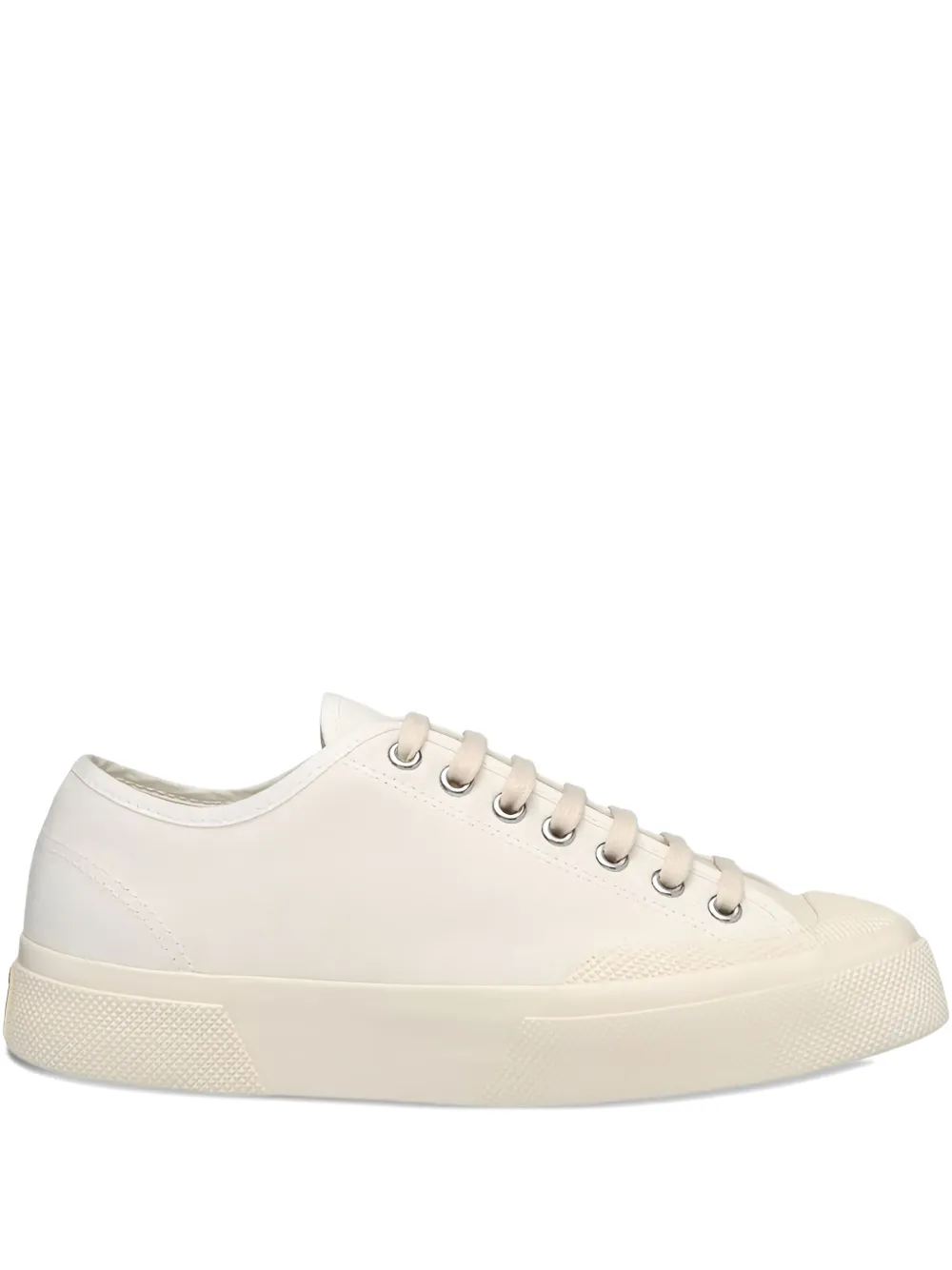 Superga Lace-up Canvas Sneakers In White