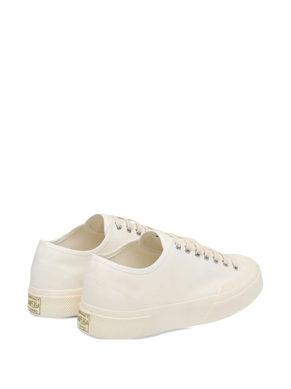 Superga Lace-up Canvas Sneakers In White