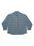 Mainless checked button-up shirt - Blue