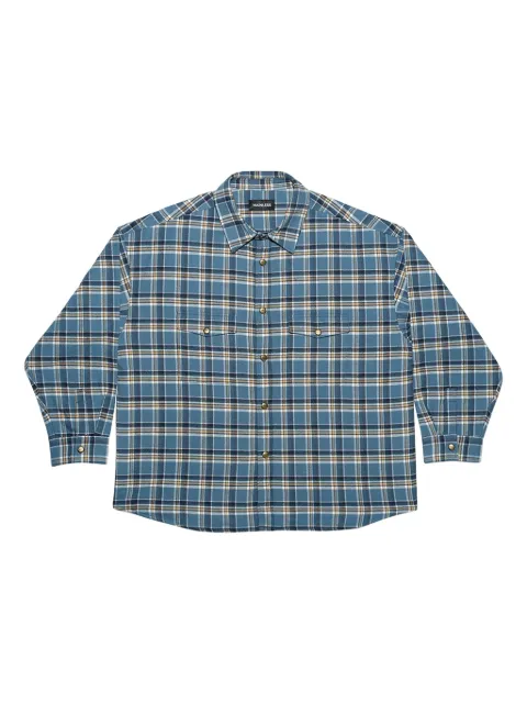 Mainless checked button-up shirt