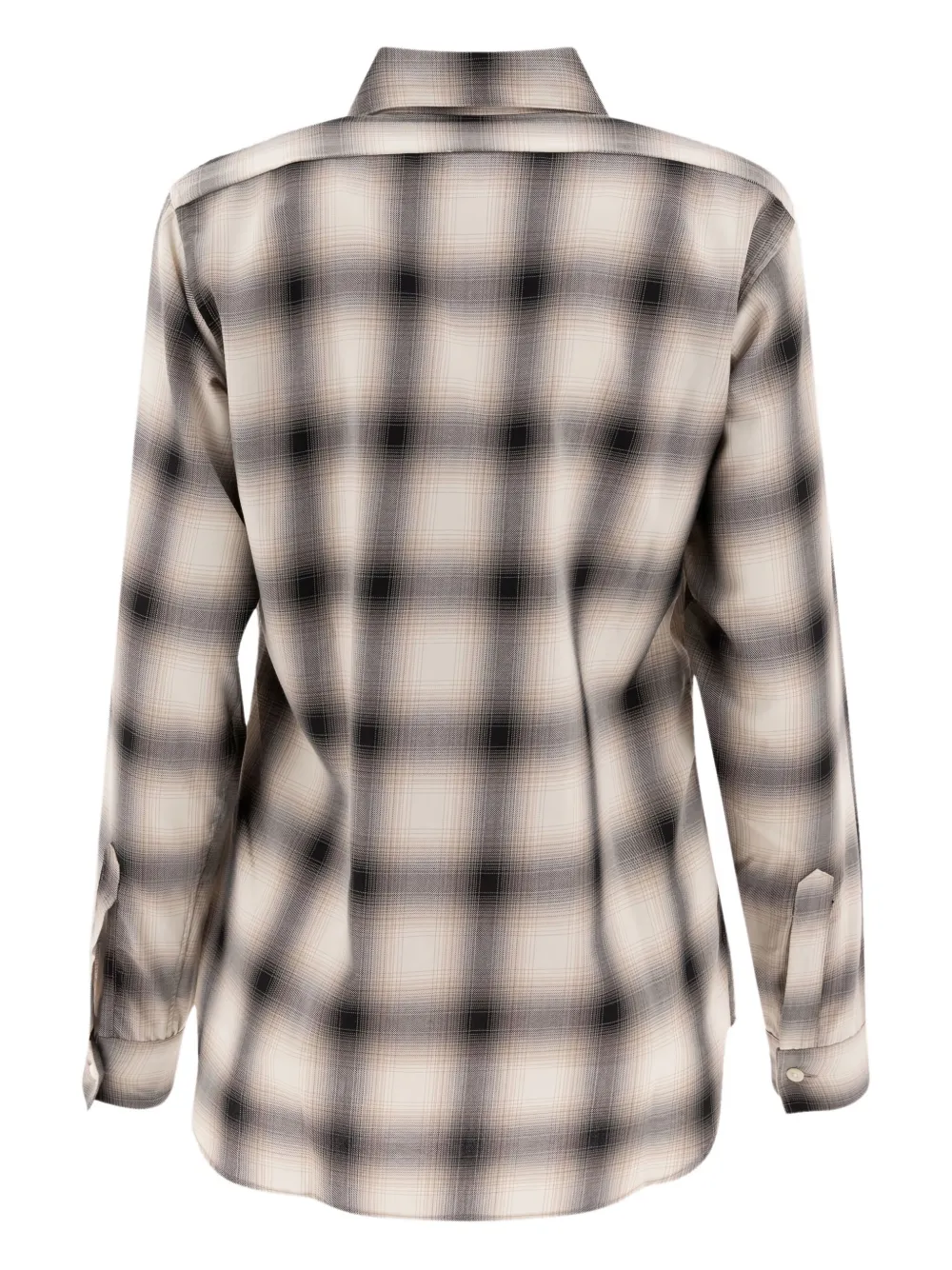Nanamica Geruit blouse - Beige