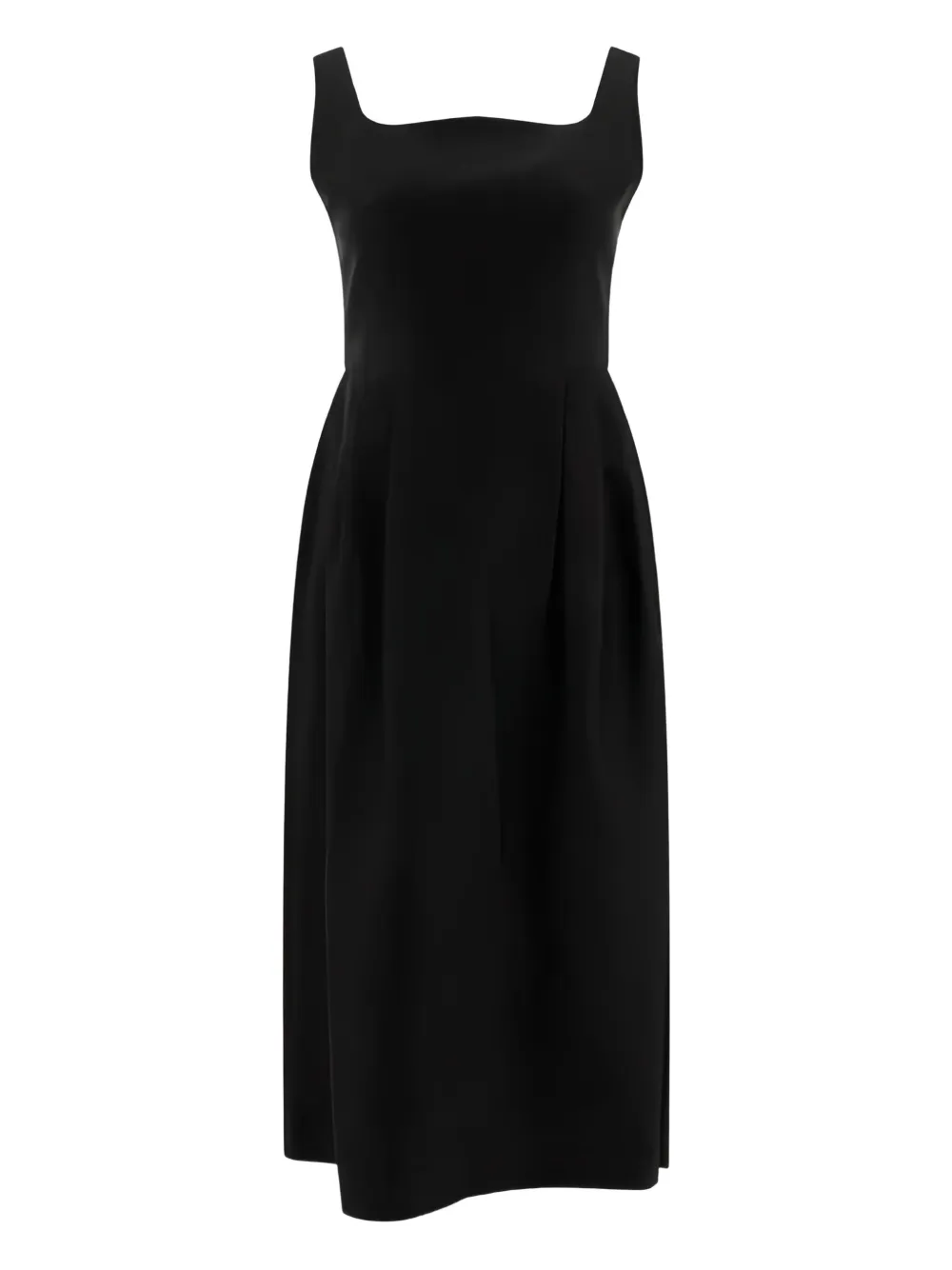 SANDBEIGE square-neck midi dress | Black | Image 1