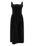 SANDBEIGE square-neck midi dress - Black