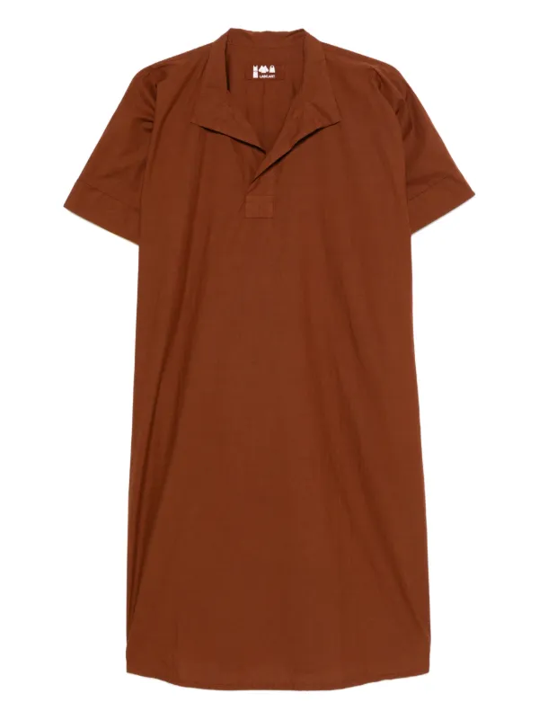 Labo.Art Chiara Collared Midi Dress - Brown