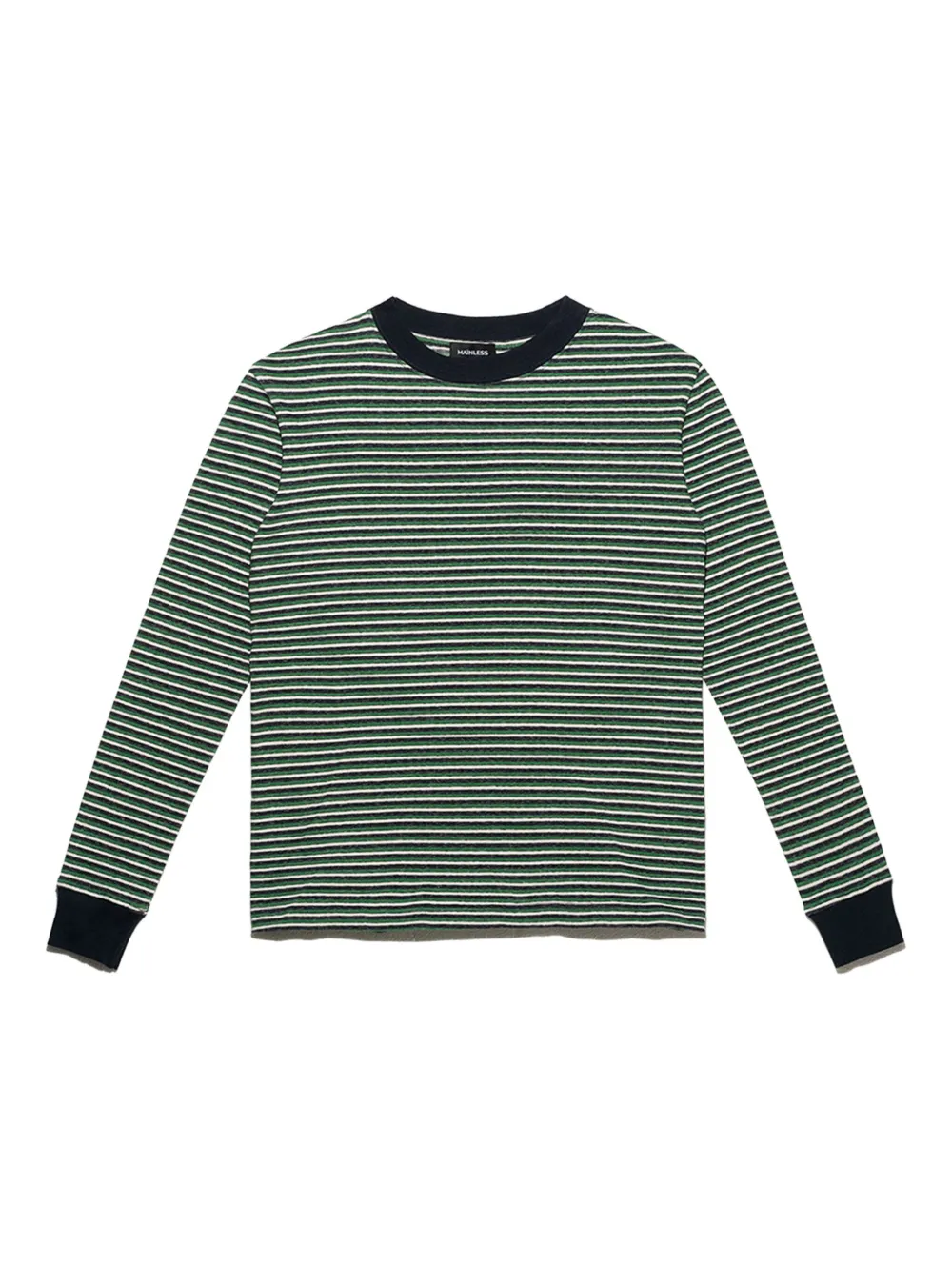 Mainless striped long-sleeve top | Blue | Image 1