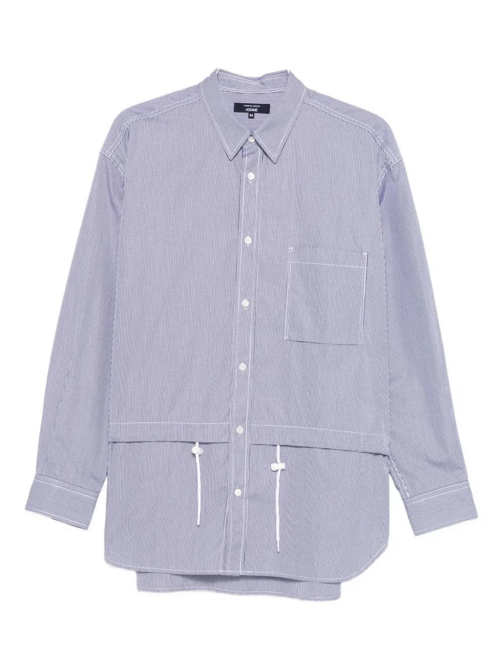 Comme des Garçons Homme long-sleeve cotton shirt - Blu