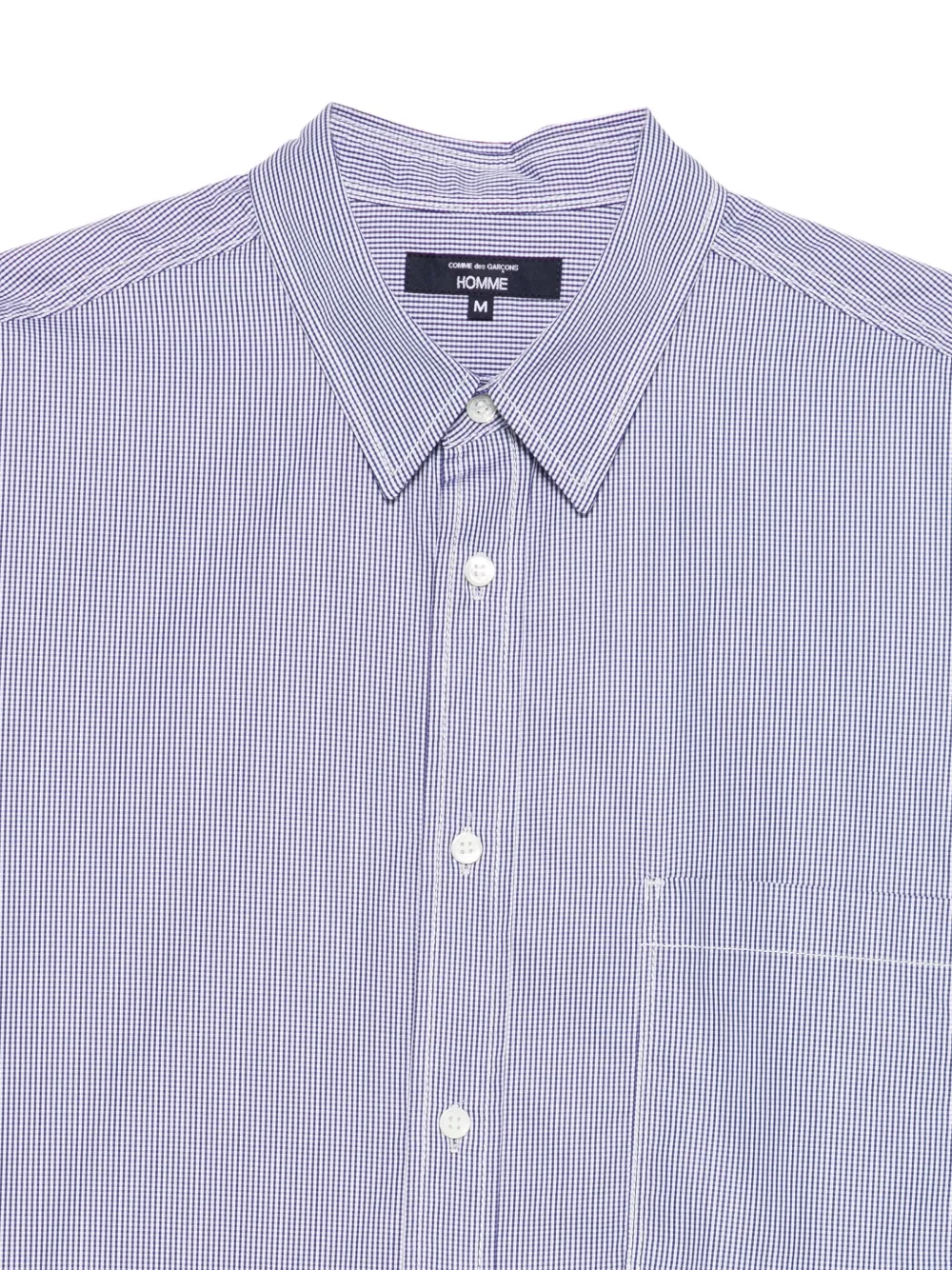 Comme des Garçons Homme Katoenen overhemd met lange mouwen Blauw