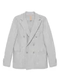 Eleventy pinstripe double-breasted jacket - Grey