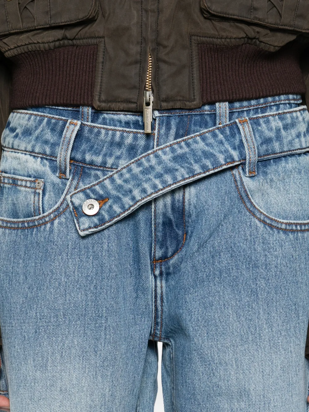 Feng Chen Wang Wide-leg Jeans In Blue