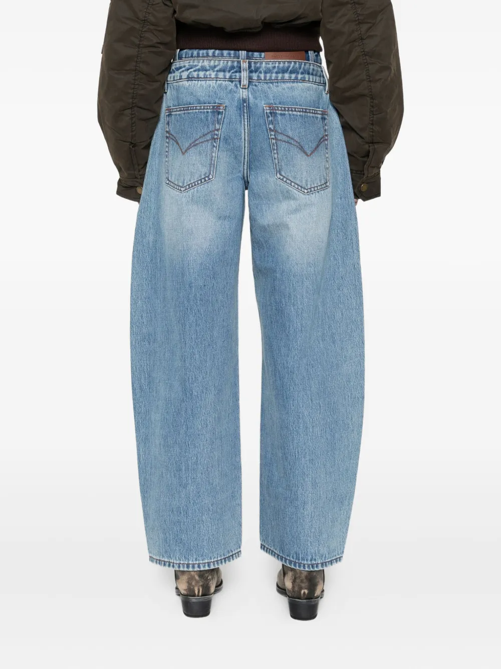 Feng Chen Wang Wide-leg Jeans In Blue