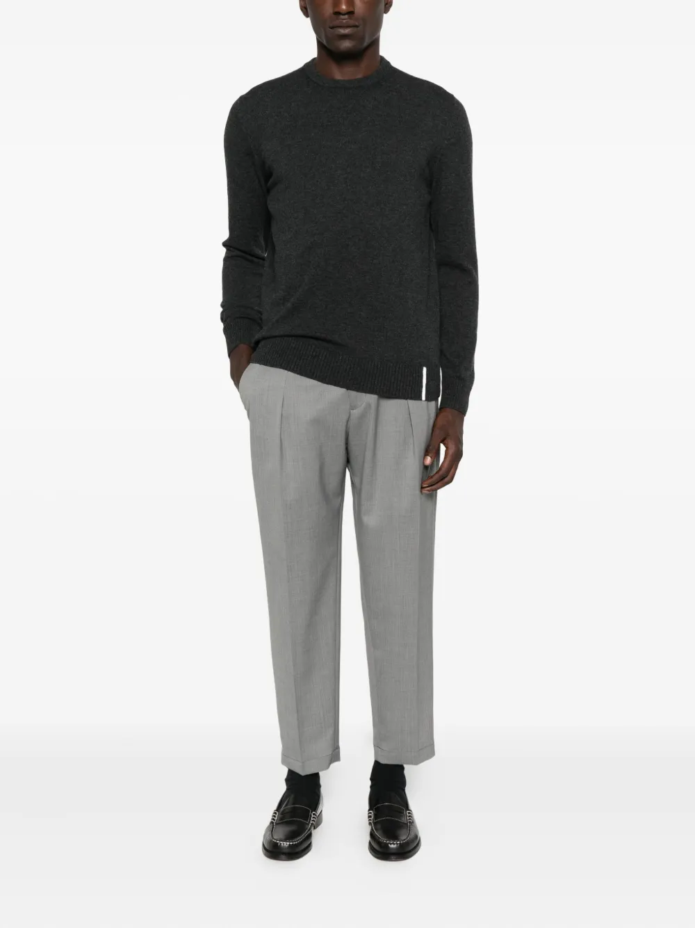 Briglia 1949 Portobellos pleated-front trousers - Grijs