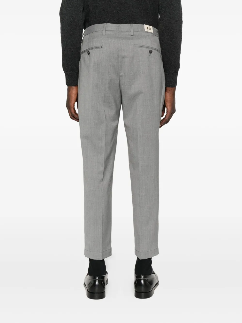 Briglia 1949 Portobellos broek met geplooide voorkant Grijs