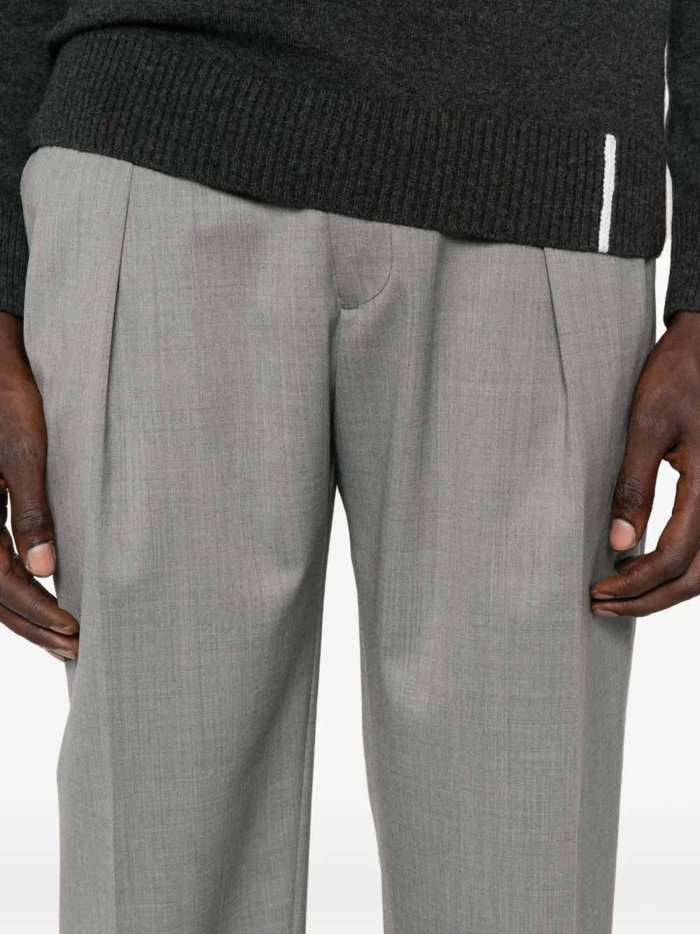 Briglia 1949 Portobellos broek met geplooide voorkant Grijs