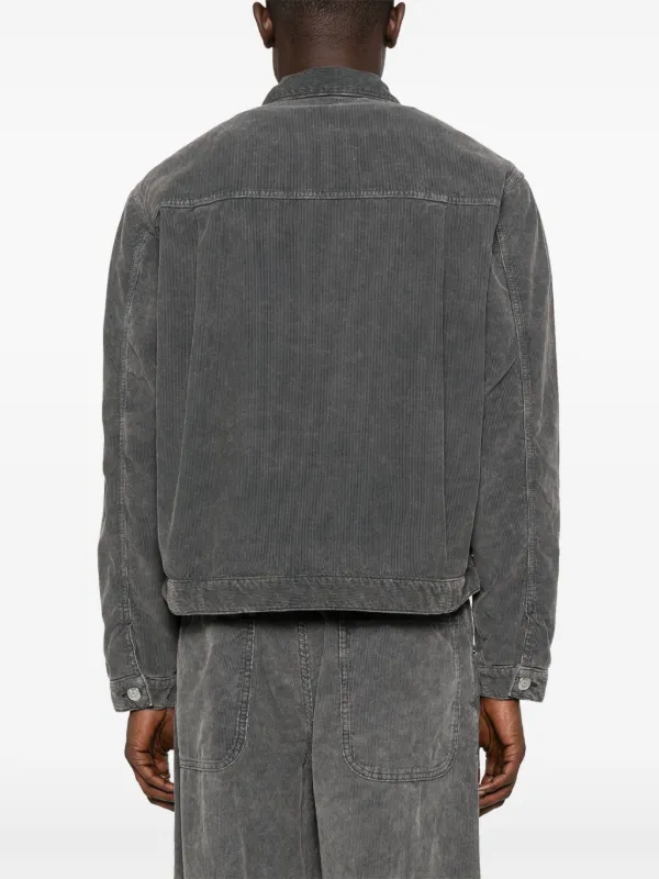 Sunflower Cotton single-breasted Coat | Grey | FARFETCH ID