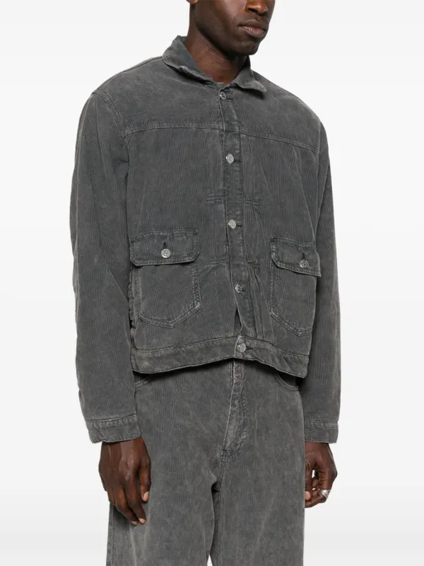 Sunflower Cotton single-breasted Coat | Grey | FARFETCH OM
