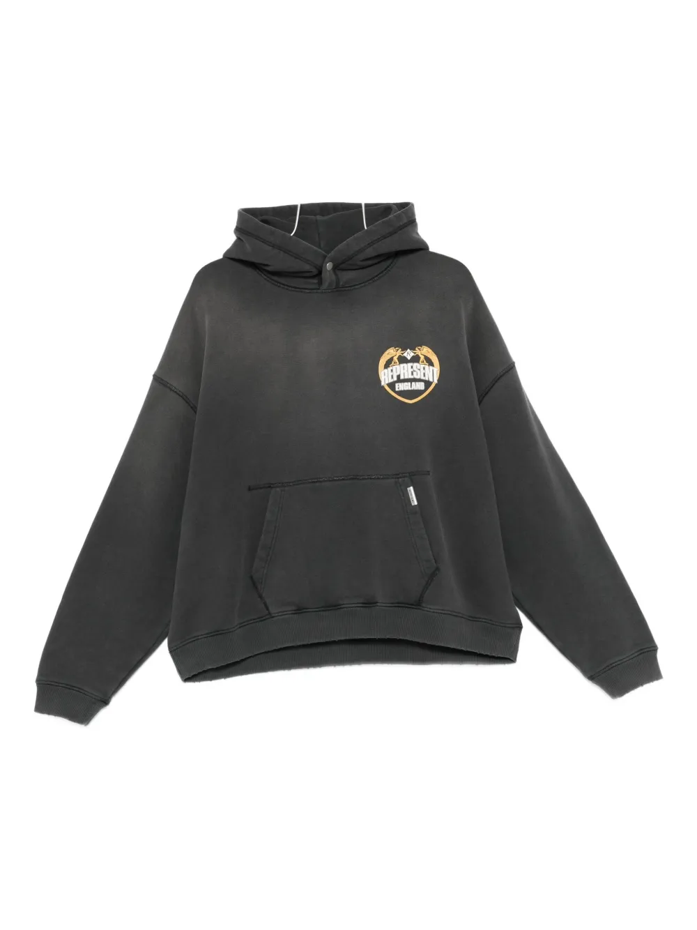 Represent graphic-print hoodie | Grey | Image 1