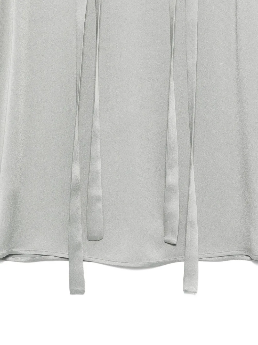 Antonelli Abelia Tie-neck Blouse In Gray