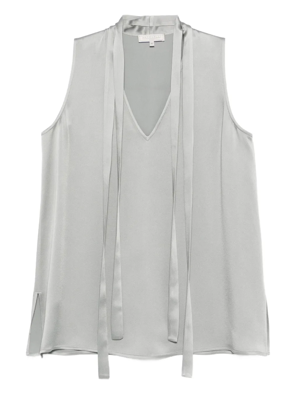 Antonelli blouse Abelia à col noué | gris | Image 1