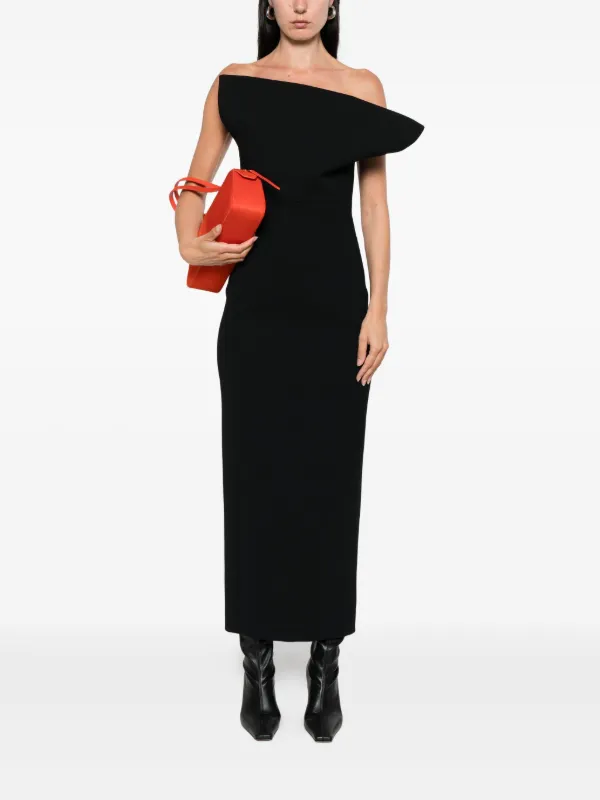 Khaite Cato Dress in Black - Black Designer Dress - Size: 2 Khaite Cato Dress in Black - Black Designer Dress - Size: 2
