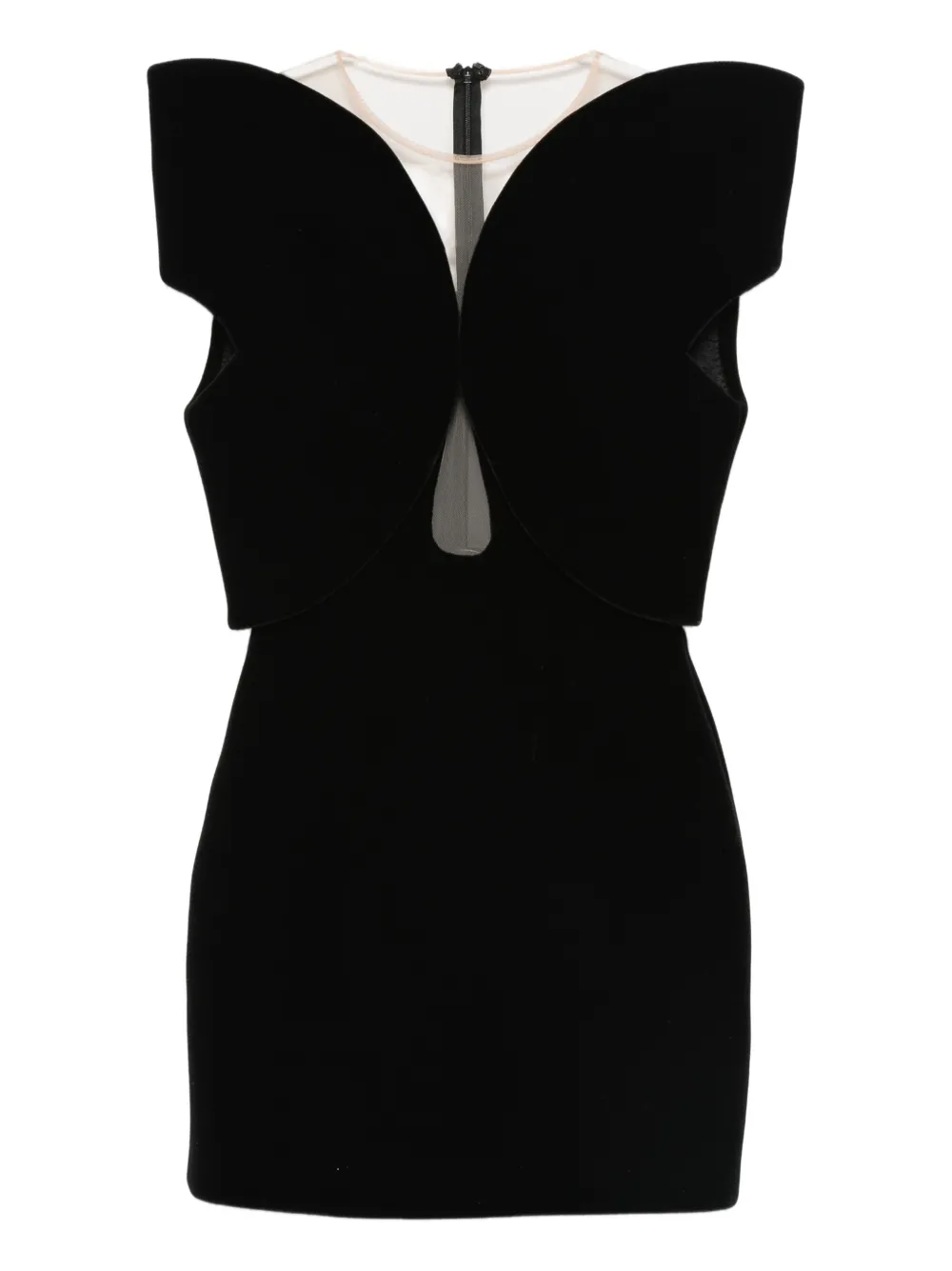 David Koma cut-out mini dress - Nero