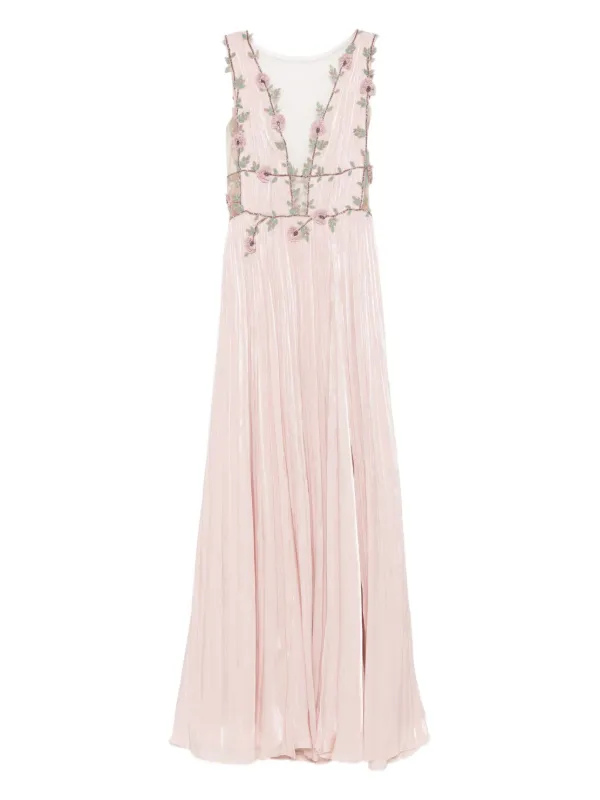 sachin and babi light blue dress Adrianna Papell Soutache Embroidered Midi Fit & Flare Dress