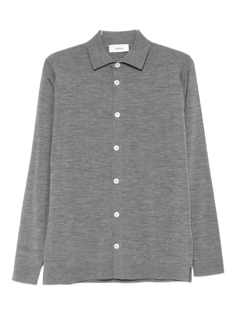 Lardini Long-sleeve Button-fastening Shirt In Gray