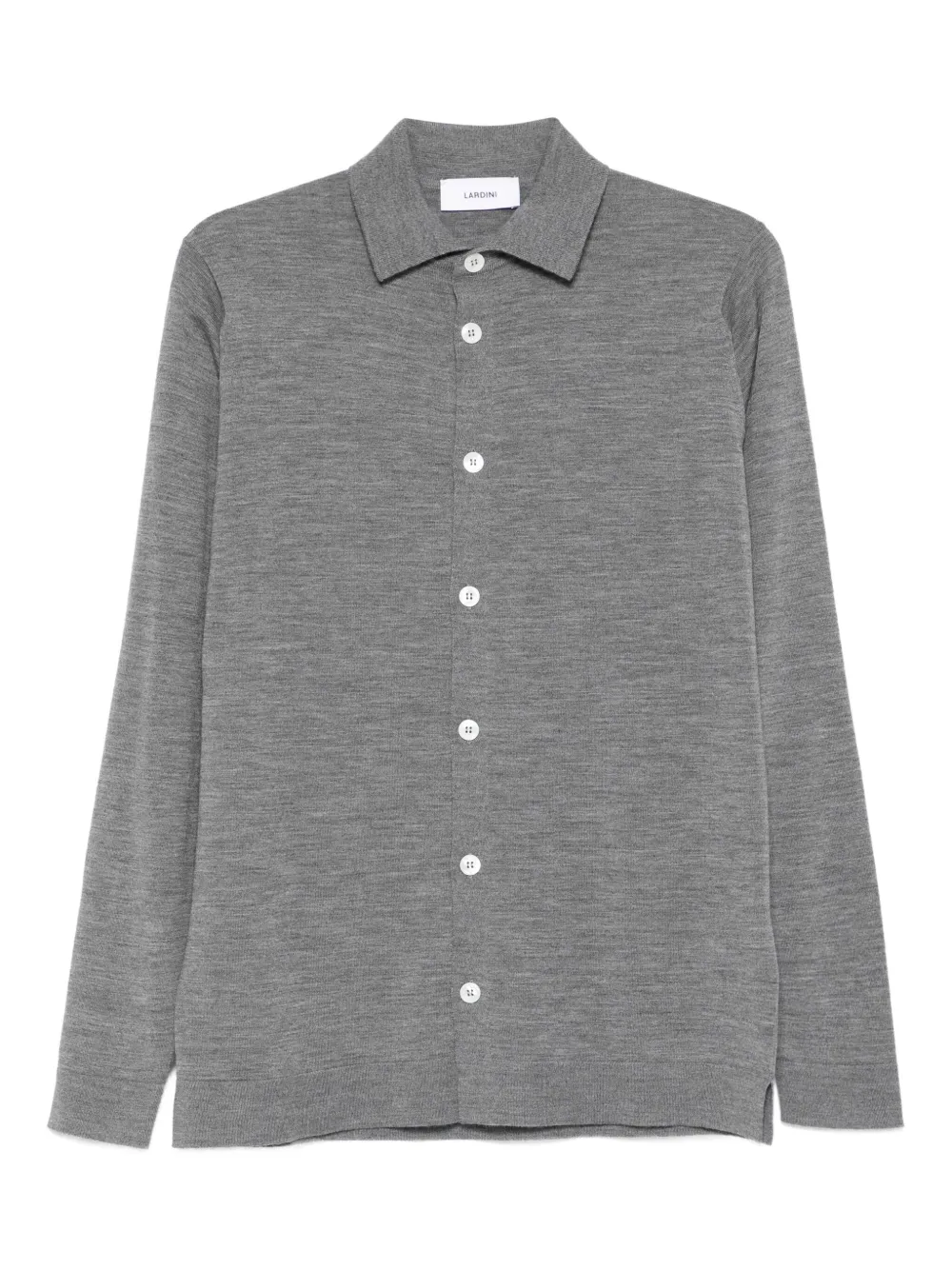 Lardini Overhemd met knoopsluiting Grijs