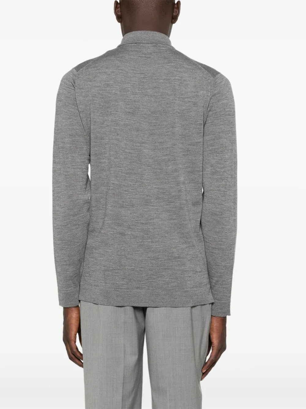 Lardini Overhemd met knoopsluiting Grijs