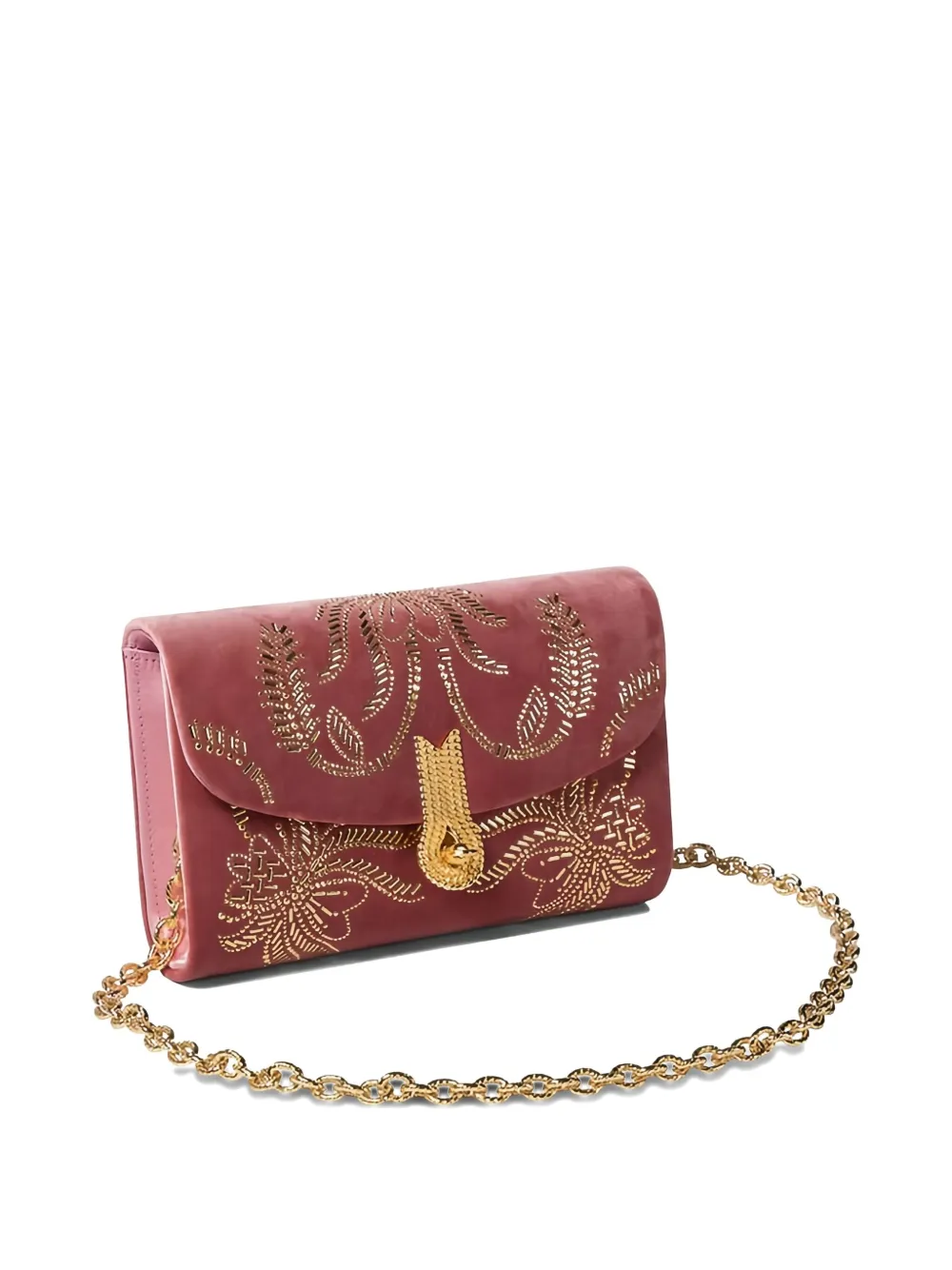 Amato Daniele Daniele Velvet Mini Bag In Pink