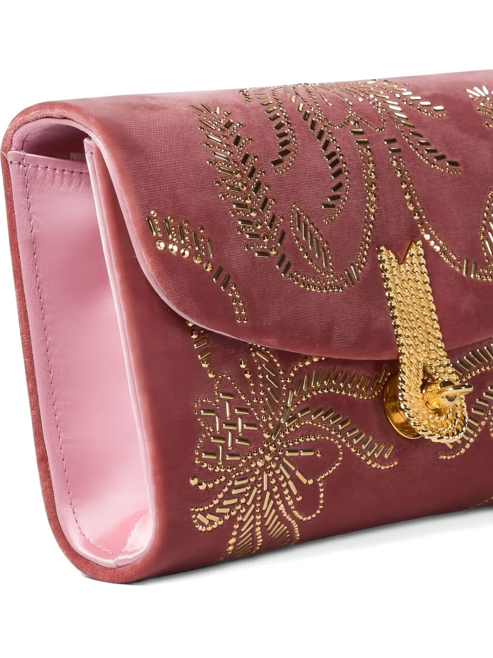 Amato Daniele Daniele Velvet Mini Bag In Pink