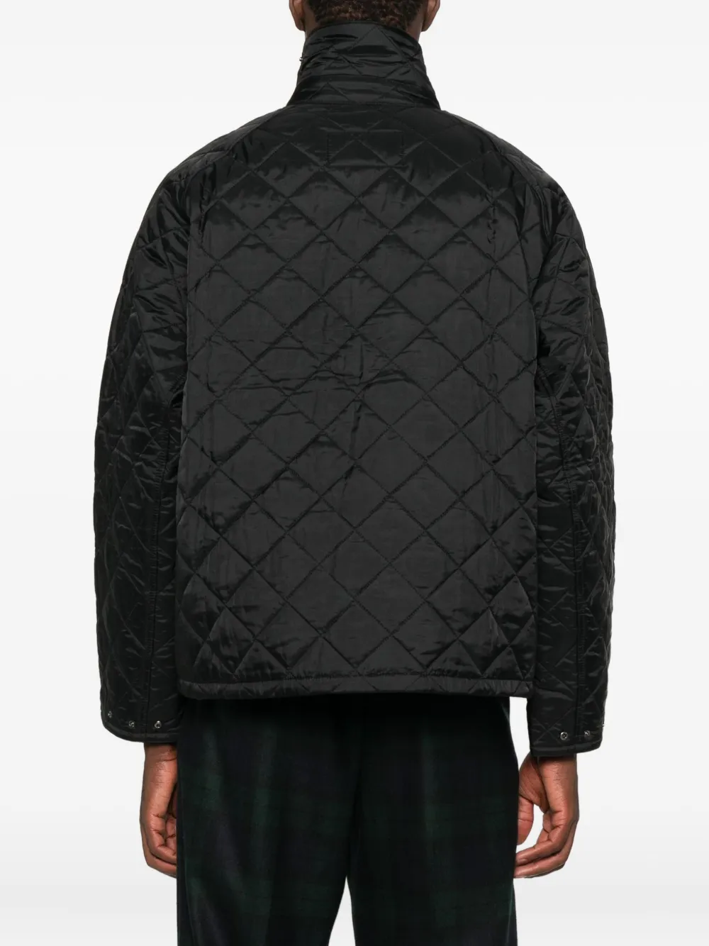 Barbour Gewatteerd jack Zwart