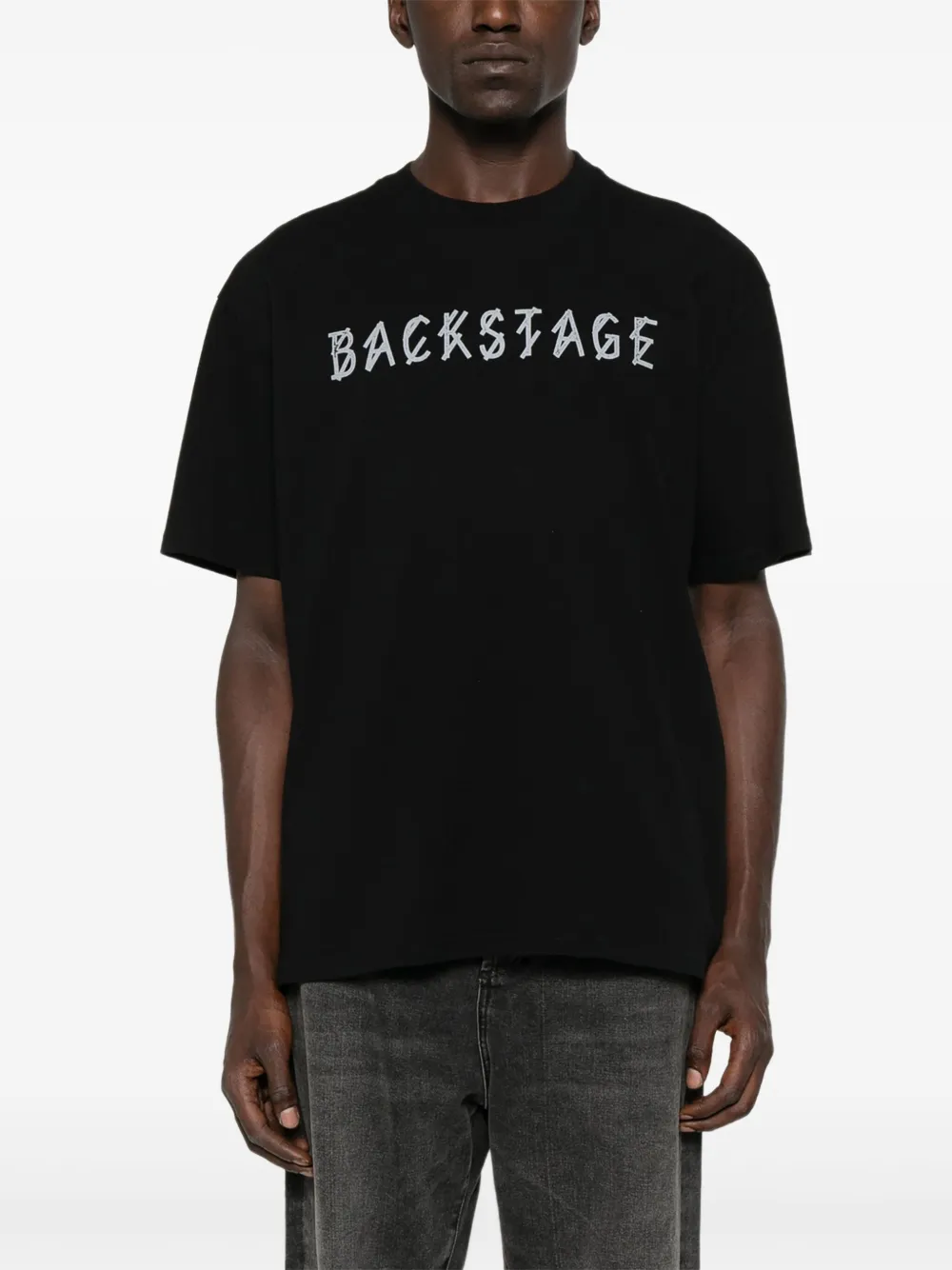 44 Label Group Graphic-print T-shirt In Black