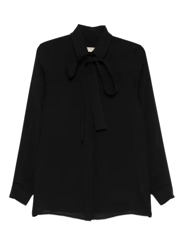 Elie Saab Long-sleeve Shirt in Black