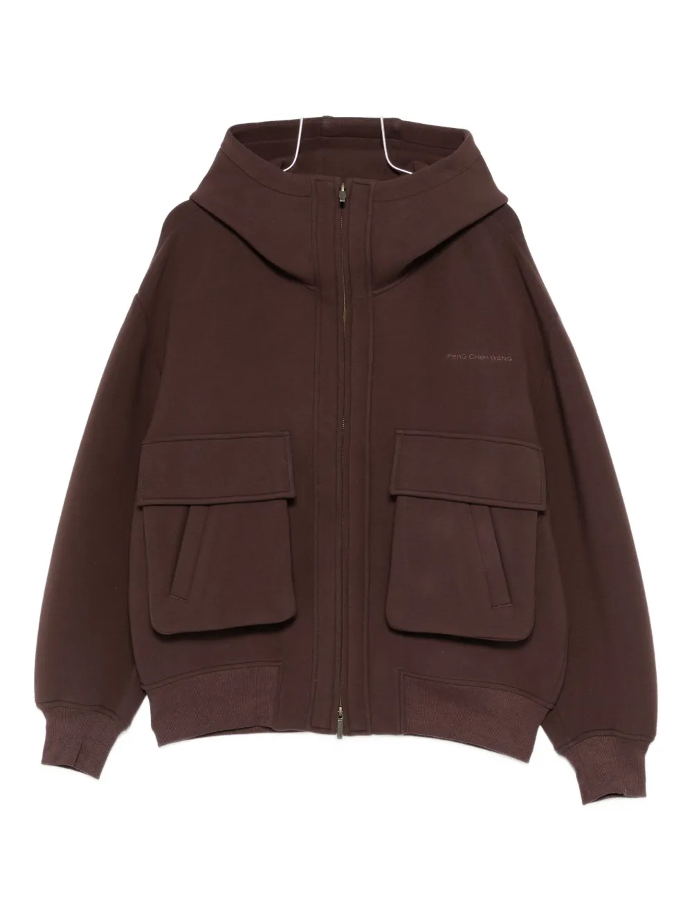 Feng Chen Wang pocketed hoodie | marrón | Image 1